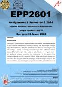 EPP2601 Assignment 1 COMPLETE ANSWERS&rpar; Semester 2 2024 - DUE 30 August 2024