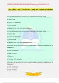 FireFighter 1 and 2 Final Study Guide with Complete Solutions