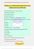 Firefighter 1 & 2 and Hazmat Operations Practice test &num;1 Questions and Answers &lpar;100&percnt; Pass&rpar;