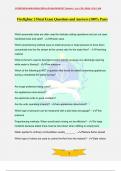 Firefighter 2 Final Exam Questions and Answers &lpar;100&percnt; Pass&rpar;