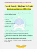 FireFighter 1 and 2 Bundled Exams Questions and Answers &lpar;100&percnt; Pass&rpar; 