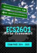 ECS2601 Notes and Exam Pack LATEST 