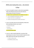 RNSG 2363 Coping Quiz 2020 &lowbar; San Antonio College &vert; RNSG2363 Coping Quiz 2020 &lowbar; Grade A