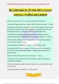 HCA204 Quiz &num;1 &sol;39 with 100&percnt; Correct Answers &vert; Verified and Updated