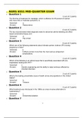 NURS 6551 MID-QUARTER EXAM&sol;NURS 6551 MID-QUARTER EXAM