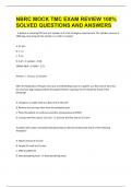 NBRC Mock TMC Exam Review