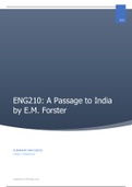 A Passage to India Summary and Notes 