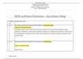 RNSG 1538 Exam II Questions {2020} – San Antonio College | RNSG1538 Exam II Questions – {A Grade}