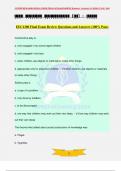 EEC1200 Final Exam Review Questions and Answers &lpar;100&percnt; Pass&rpar;