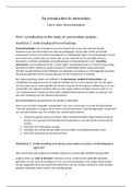 Samenvatting An introduction to interaction - Garcia