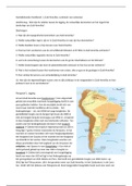Heb je hulp nodig bij het vak Aardrijkskunde? Deze samenvatting van de Geo; Zuid-Amerika helpt je goed op weg!