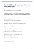 Psych 526 Exam 2 questions with correct answers