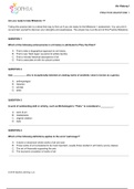 ART HISTORY I - SOPHIA LEARNING - UNIT 1 PRACTICE MILESTONE QUESTIONS AND ANSWERS