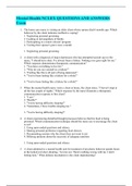 Mental Health NCLEX QUESTIONS AND ANSWERS Exam&colon; Practice And Preparation latest