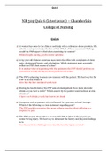NR 509 Quiz 6 &lpar;latest 2020&rpar; &ndash; Chamberlain College of Nursing &vert; NR509 Quiz 6 &lpar;A Grade&rpar;