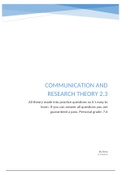 Grade: 7.6 - 2.3 Communication and Research 2: Summary made easy to learn 