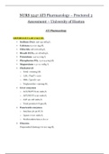 NURS 3247 ATI Pharmacology &ndash; Proctored 2 Assessment &ndash; University of Huston &vert; NURS3247 ATI Pharmacology &ndash; Proctored 2 Assessment