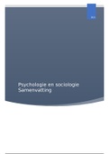 Samenvatting Psychologie en sociologie
