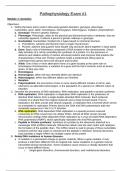 Pathophysiology Exam &num;1 Answered Elaborated further Summer 2024&period;
