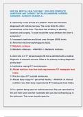 NUR 326 MENTAL HEALTH EXAM 2 &vert;2024-2025 COMPLETE  QUESTIONS AND CORRECT DETAILED ANSWERS &lpar;VERIFIED  ANSWERS &rpar; ALREADY GRADED A&plus;&period;