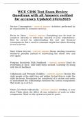 WGU C846 Test Exam Review Questions with all Answers verified for accuracy Updated 2024&sol;2025
