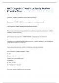 DAT Organic Chemistry Study Review Practice Test&period;