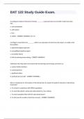 DAT 122 Study Guide Exam&period;