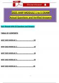 2026&sol;2027 AHIP Module 1 to 5 Exam Questions and Verified Answers&comma; 100&percnt; Guarantee Pass