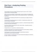 Part Four&mdash;Analyzing Posting Procedures Questions with Solutions