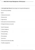 WGU C783 - Project Management - 49 Processes Questions & Answers&period;