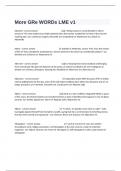 More GRe WORDs LME v1 Actual Full Exam Questions With Correct Answers A&plus; Score&period;