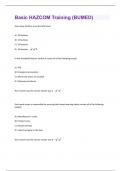 Basic HAZCOM Training &lpar;BUMED&rpar; Questions and Answers well Explained Latest 2024&sol;2025 Update 100&percnt; Correct&period;