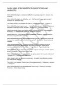NASM MMA SPECIALIZATION QUESTIONS AND ANSWERS