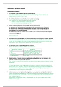 Juridische Kaders (periode 1 & 2): samenvatting  & oefentoets (beantwoord)