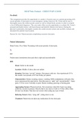 SOAP Note Format &ndash; CHEST PAIN STUDY GUIDE