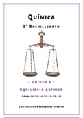 2º Bachillerato - Química - Unidad 05 - Equilibrio químico