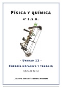 4º ESO - Física y Química - UD12 - Energía mecánica y trabajo