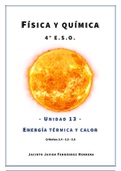 4º ESO - Física y Química - UD13 - Energía térmica y calor