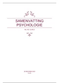 Samenvatting psychologie 