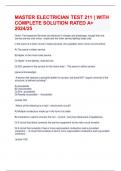 MASTER ELECTRICIAN TEST 211 &vert; WITH COMPLETE SOLUTION RATED A&plus; 2024&sol;25