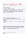 Electrical Exam Study Guide 2024