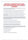 MATERNAL NEWBORN ATI PROCTORED EXAM QUESTIONS WITH CORRECT ANSWERS