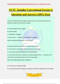 NCTI - Installer Conventional &lpar;Lesson 1&rpar; Questions and Answers &lpar;100&percnt; Pass&rpar;
