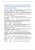 Guiding Children's Social Development & Learning Ch 1-3 Questions And Answers With 100&percnt; Correct Answers Latest Update 2024&sol;2025&period;