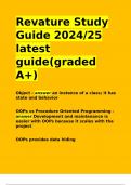 Revature Study Guide 2024&sol;25 latest guide&lpar;graded A&plus;&rpar;&period;