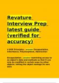 Revature Interview Prep latest guide &lpar;verified for accuracy&rpar;