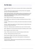 PLTW CEA Questions and Answers &lpar;100&percnt; Verified by Expert&rpar; Rated A&plus;