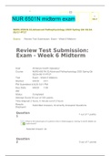 NUR 6501N midterm exam(ALREADY GRADED A)