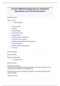 Current Medical Diagnosis & Treatment Questions and Correct Answers