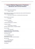 Current Medical Diagnosis & Treatment Questions and Correct Answers